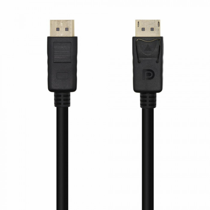 DisplayPort Cable Aisens Cable DisplayPort V1.2 4K@60Hz, DP/M-DP/M, Negro, 1.0m Black 1 m