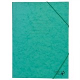 Mapă Hartie A4, Elastic, Verde, 25.5x34.5cm, Oem