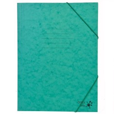Mapă Hartie A4, Elastic, Verde, 25.5x34.5cm