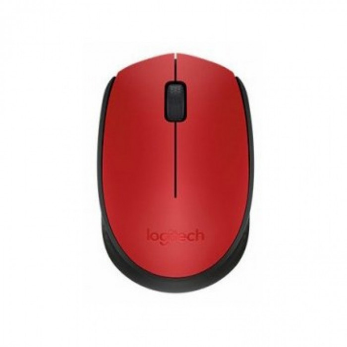 Mouse wireless Logitech M171 , Optic , 1000 DPI , Rosu