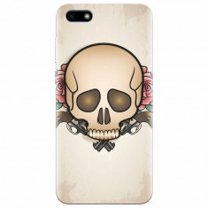 Husa silicon pentru Huawei Y5 Prime 2018, Skulls And Roses