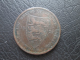 Jersey : 1/12 shilling 1877 _ moneda bronz _ regina Victoria, Europa