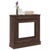 Gossi masca de semineu, stejar maro, 90x30x90 cm, lemn prelucrat