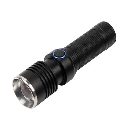 Lanterna de supravietuire DEPOX&amp;reg;, Lichthelfer, metalica, LED, USB, zoom, negru foto