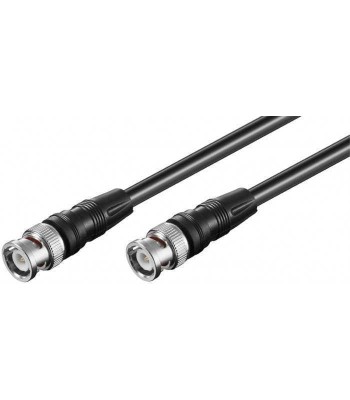 Cablu BNC tata - BNC tata 2m negru RG59 Goobay foto
