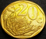 Moneda 20 CENTI - AFRICA de SUD, anul 1997 *cod 662 = AFERIKA BORWA