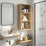 vidaXL Dulap de perete pentru baie Stejar Sonoma 30 x 16 x 62,5 cm 889337