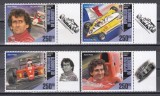 Djibouti 2020 - A 65-a aniversare a nașterii lui Alain Prost, Serie cu Tabsuri, MNH