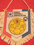 Fanion-Federatia de Fotbal din COREEA (CM 1986)-pe spate rezultate calificari