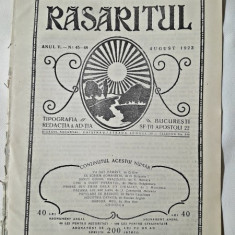 Revista Rasaritul, anul V, nr.45-48/1923 (din cuprins, versuri de V.Militaru)