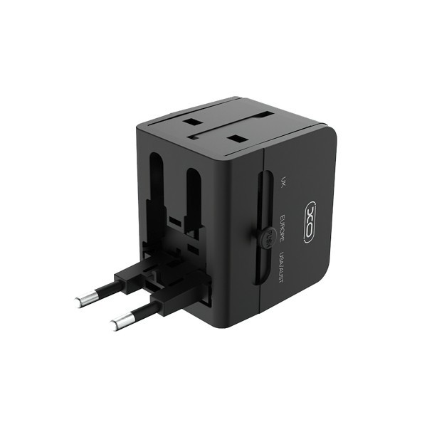 Incarcator Retea XO Design WL01 Travel, 10.5W, 2.1A, 2 x USB-A, Negru