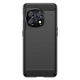 Husa pentru OnePlus 11 - Techsuit Carbon Silicone - Black