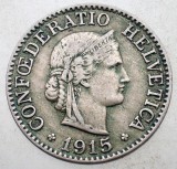 1.340 ELVETIA 10 RAPPEN 1915 B