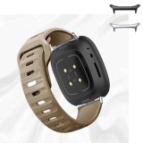 Curea din silicon compatibila cu Samsung Galaxy Watch Ultra2, Telescoape QR, 22mm, Chocolate Brown