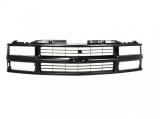 Grila radiator Chevrolet C/K/Silverado Classic, 1994-2000, model: C10, montare fata, negru/negru, RapidAuto