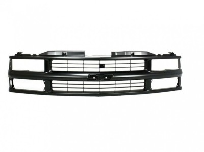 Grila radiator Chevrolet C/K/Silverado Classic, 1994-2000, model: C10, montare fata, negru/negru, RapidAuto foto