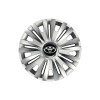 Set 4 capace roti Cu Inel Cromat Royal R15 Compatibil Cu Toyota, Autohelix MSA