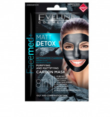 Masca de fata, Eveline Cosmetics, MATT DETOX 8in1, 10 ml foto