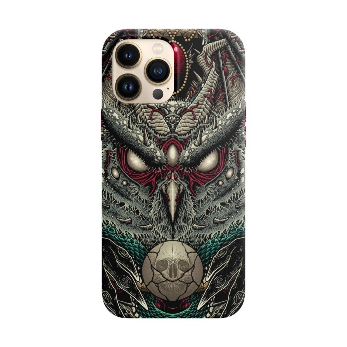 Husa compatibila cu Apple iPhone 13 model Curse of the Dead Owl, Silicon, TPU, Viceversa