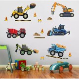 Cumpara ieftin Sticker Perete Autocolant Vehicule - 70x58 cm - 258977