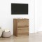 Gossi dulap tv artisan stejar 40x35x54 cm lemn prelucrat