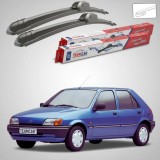Cumpara ieftin Ștergătoare Ford Fiesta Gen III Hatchback 1989-1996 | Set Față Flat &ndash; TeamCar&reg;