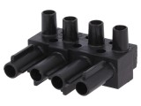 Conector regletă deconectabilă ST18 neagră