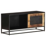 Cumpara ieftin Comoda TV, 90x30x40 cm, lemn de mango nefinisat