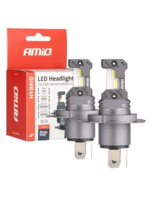 Set 2 leduri auto H4, H19 Canbus, 60W, 5600 Lm, 12V foto