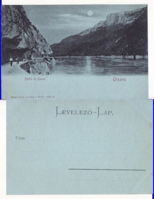 Orsova - Dunarea la Cazane- clasica 1900 foto
