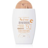 Av&egrave;ne Sun Mineral Fluid Tinted tratament pentru protectie solara SPF 50+ 40 ml