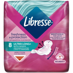 Absorbante Libresse Ultra Long+, 8 Buc, Absorbante Intime, Absorbante Igienice, Absorbant Libresse, Absorbant Igienic, Absorbant Extern, Tampon Extern