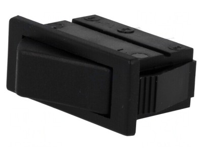 Comutator Rocker Negru SPST 16A/250V 20A/28V foto