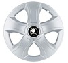 Set 4 Capace Roti Bis Gri R16, pentru Skoda Alb Negru, Autohelix MSA