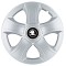 Set 4 Capace Roti Bis Gri R16, pentru Skoda Alb Negru