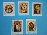 AJMAN, PICTURA ITALIANĂ - SERIE COMPLETĂ MNH, Nestampilat