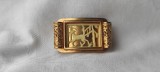 BROSA exceptionala CAPRIOARA din FILDES tematica VANATOREASCA 1850 BIEDERMEIER