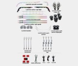 Lumini ambientale dedicate Mercedes Benz GLB X247 2020-2023, RGB Acrilice 32 in 1 Dinamice cu efect symphony, Control din Aplicatie Bluetooth Display