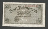 GERMANIA NAZISTA 2 MARCI REICHSMARK 1940 [11] P- 137b , 8 cifre , Litera F