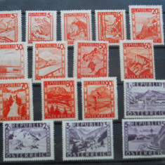 AUSTRIA 1947 SERIE MH MNH