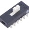 Comutator glisant 4PDT 0.3A/115VAC ON-ON SMT