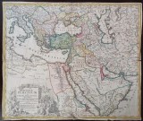 NIB126 Imperium Turcicum in Europa, Asia et Africa, regiones proprias, tributarias, clientelares sicut et omnes ... 1737
