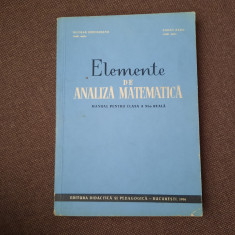 ELEMENTE DE ANALIZA MATEMATICA - Nicolae Dinculeanu, Eugen Radu 1