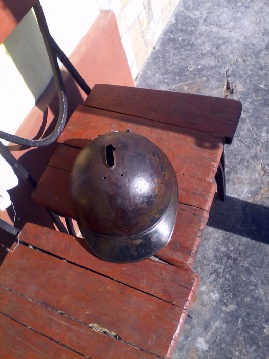 Casca Militara Romanesca model Adrian WW1 Incompleta