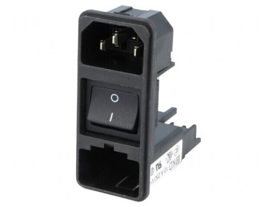 Conector Alimentare AC 10A 250V IEC 60320 foto
