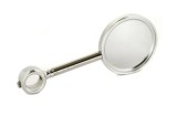Medallion f&uuml;r Schankh&auml;hne, lang, verchromt