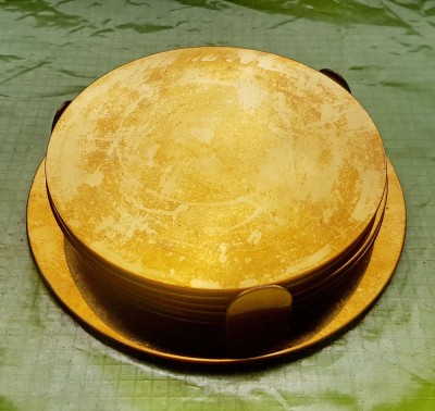 D909-Set suport cu 6 stative alama aurita. Stare buna, putin folosite. foto