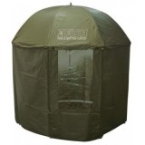 Shelter/umbrela cu pereti laterali Zfish Royal Full Cover 2.5 m, inchidere completa, cuie ancorare, husa transport