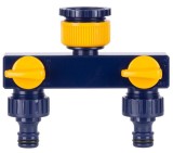 Distribuitor furtun gradina 2 cai cu ventile Strend Pro TS3017