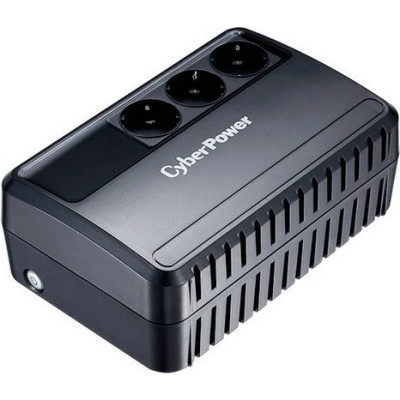 UPS CYBER POWER Line Int. fara management 650VA/ 360W AVR 3 x socket Schuko indicatie status cu LED 1 x baterie 12V/5Ah Backup: 21 - 35 min incarcare foto